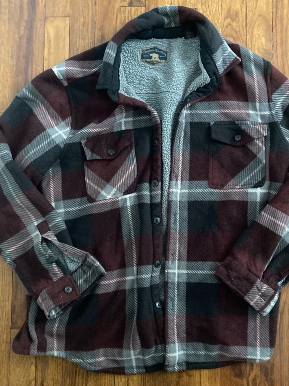 Freedom Foundry Dry Goods “Super Plush” Sherpa-Lined Plaid Shirt Jacket